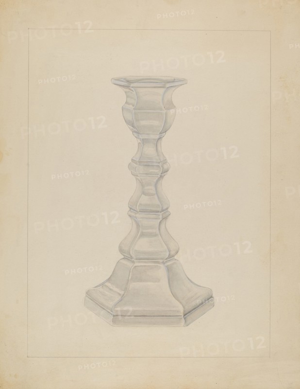Candlestick, c. 1936. Creator: Gertrude Lemberg.