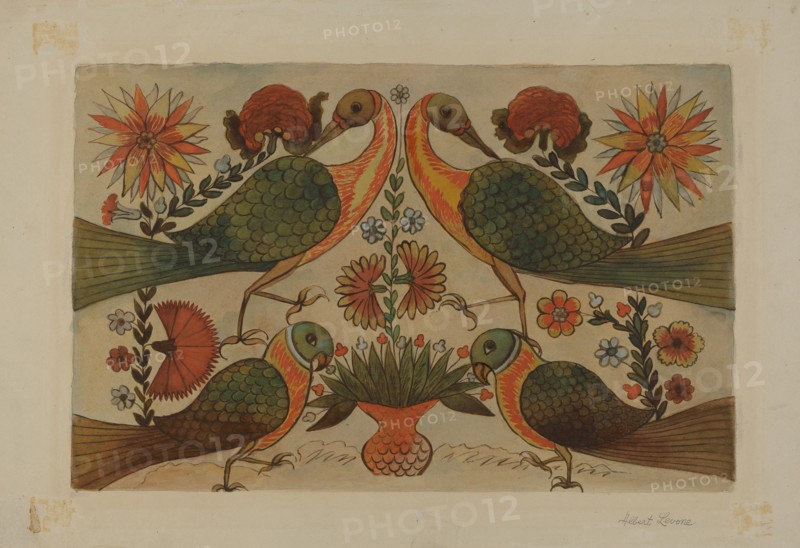 Watercolor Design, c. 1937. Creator: Albert J. Levone.