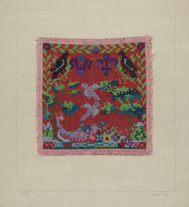 Hand Needlework, c. 1938. Creator: Frank J Mace.