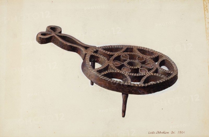 Flat Iron Stand, c. 1938. Creator: Leslie Macklem.