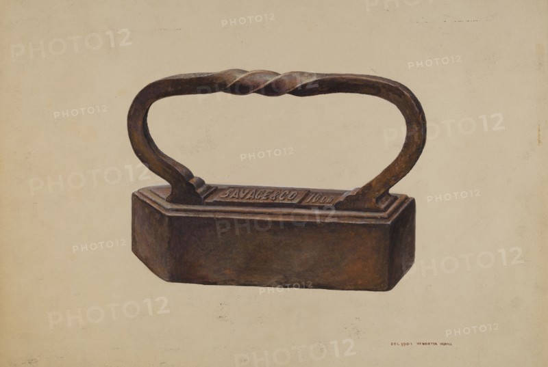 Tailor's Goose Iron, c. 1939. Creator: Henrietta S. Hukill.