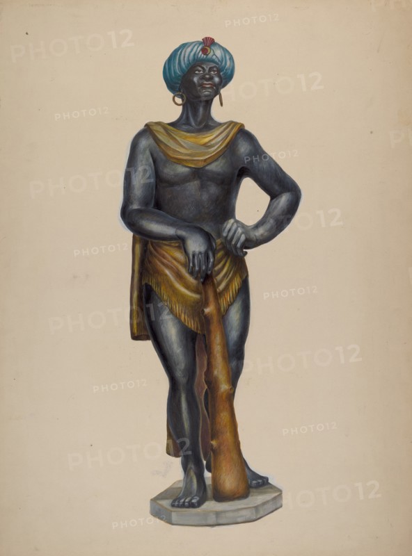 Nubian Slave Figure, c. 1937. Creator: Walter Hochstrasser.