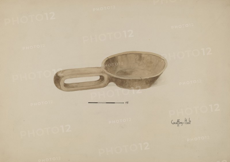 Oil Wood Ladle, 1935/1942. Creator: Geoffrey Holt.