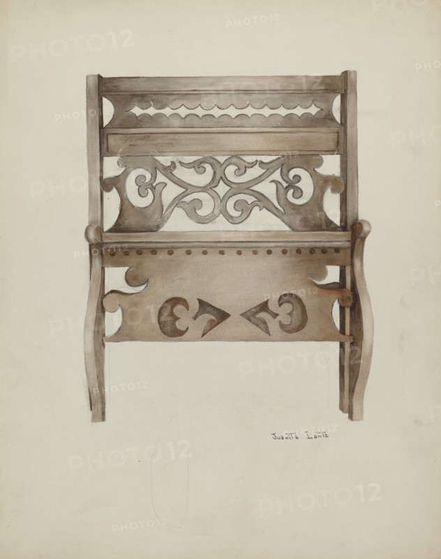 Bed, 1935/1942. Creator: Juanita Lantz.