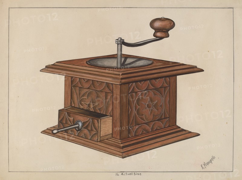 Coffee Grinder, c. 1936. Creator: Raymond Manupelli.
