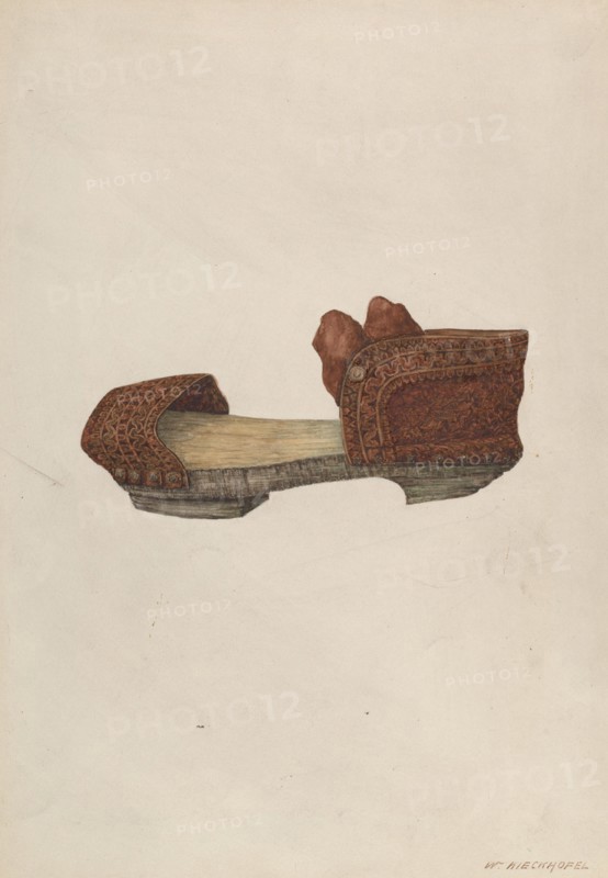 Woman's Sandal, c. 1939. Creator: William Kieckhofel.