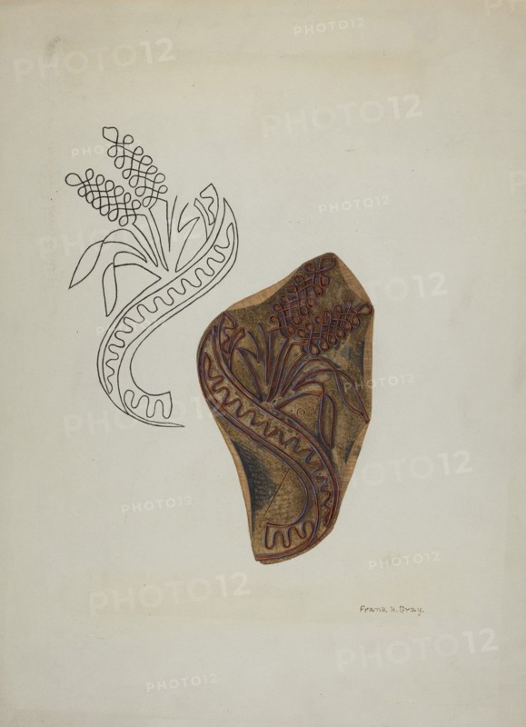 Calico Printing Blocks, c. 1940. Creator: Frank Gray.