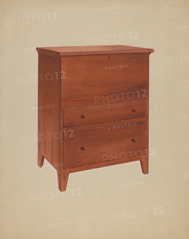 Shaker Chest of Drawers, c. 1938. Creator: John W Kelleher.