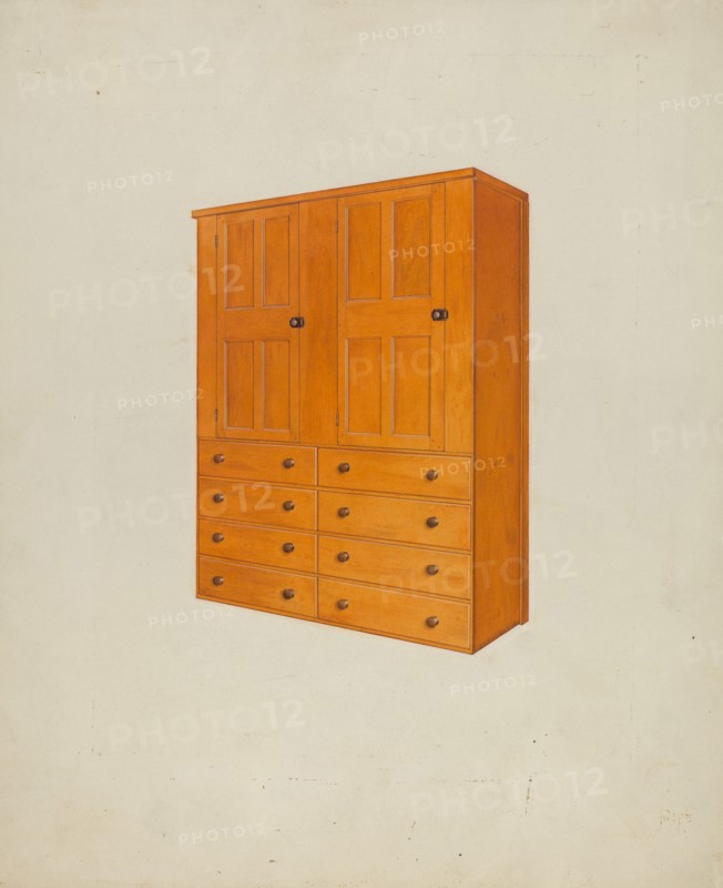Shaker Cabinet, c. 1938. Creator: John W Kelleher.