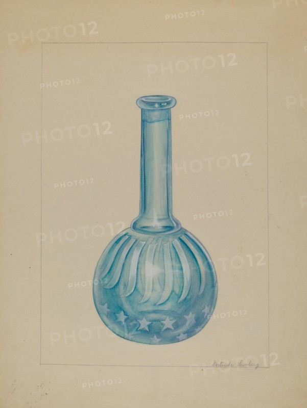 Barber Shop Bottle, c. 1936. Creator: Gertrude Lemberg.