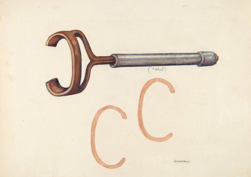 Branding Iron, c. 1942. Creator: Elizabeth Johnson.