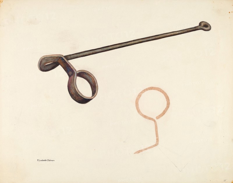 Branding Iron, c. 1942. Creator: Elizabeth Johnson.