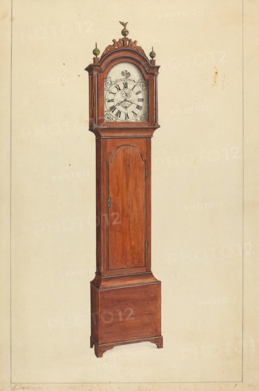 Clock, c. 1935. Creator: Nicholas Gorid.