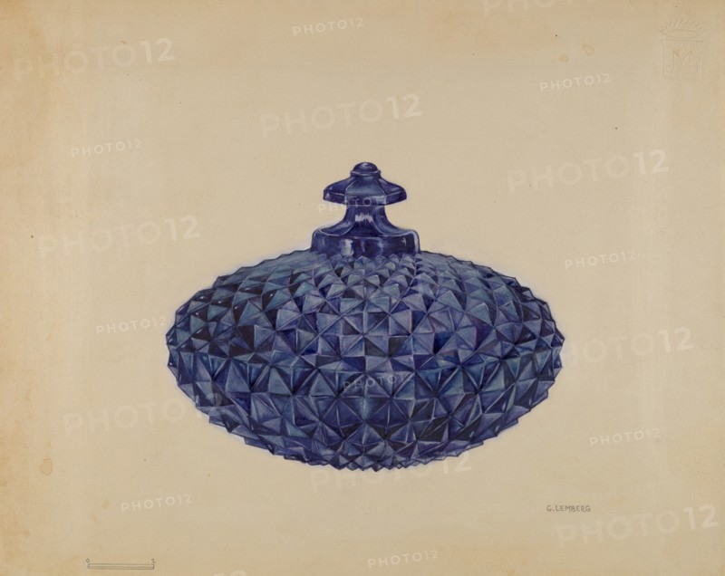 Covered Butter Dish, c. 1936. Creator: Gertrude Lemberg.