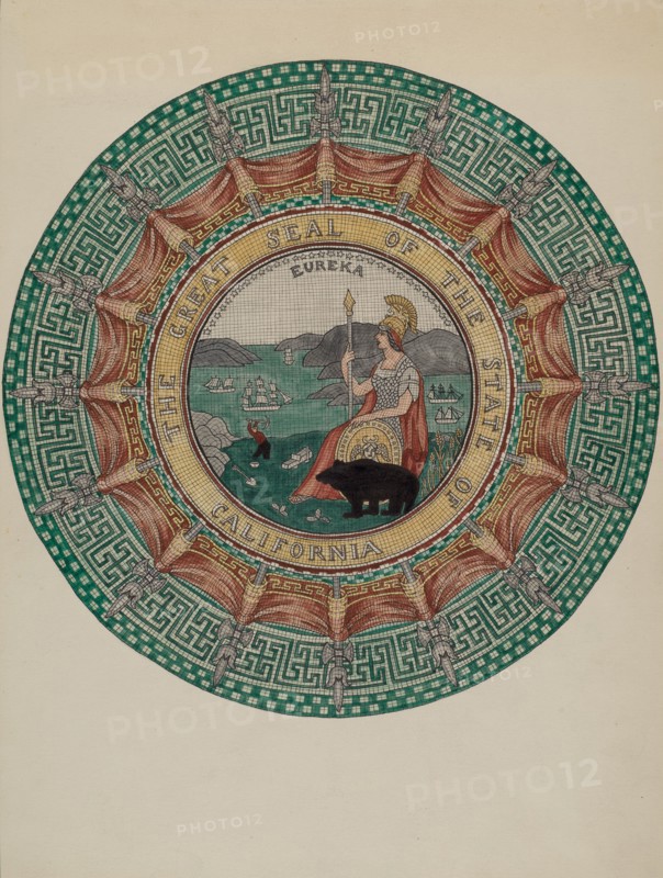 Mosaic Marble "Ornament", c. 1936. Creator: Gordena Jackson.