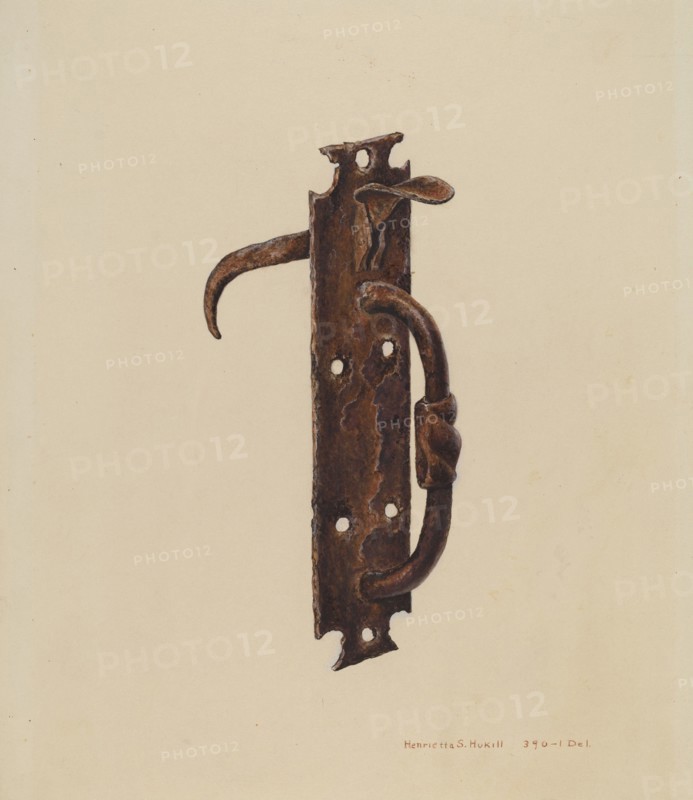 Norfolk Latch, c. 1939. Creator: Henrietta S. Hukill.
