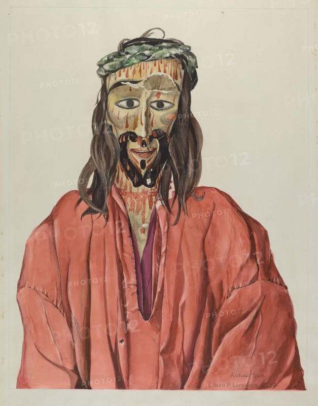 Penitent Christ, 1937. Creator: Eldora P. Lorenzini.