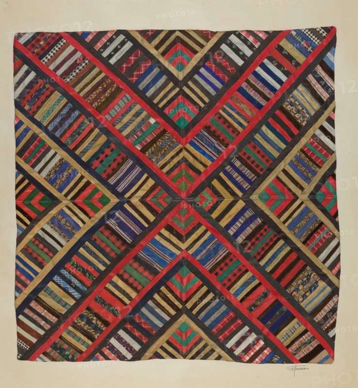 Bedspread, 1935/1942. Creator: Esther Hansen.