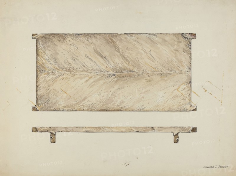 Rawhide Bedstead, c. 1936. Creator: Edward Jewett.