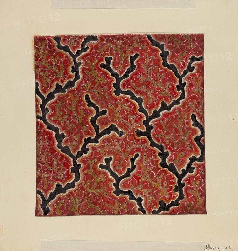 Printed Calico, 1938. Creator: Marie Lutrell.