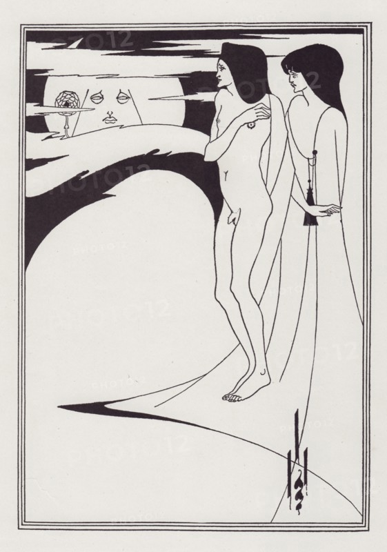 The Woman in the Moon, 1893. Creator: Aubrey Beardsley.