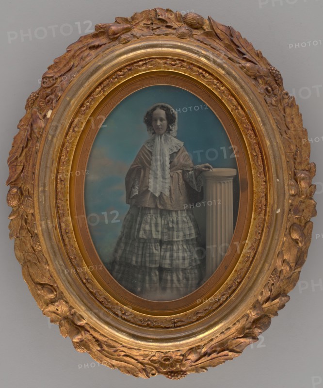 Untitled (Portrait of a Standing Woman), 1850. Creators: Albert Sands Southworth, Josiah Johnson Hawes.