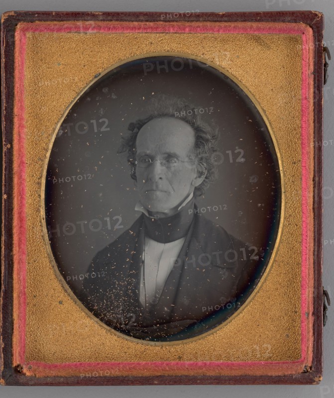 Untitled (Portrait of Man), 1843. Creators: Albert Sands Southworth, Josiah Johnson Hawes.