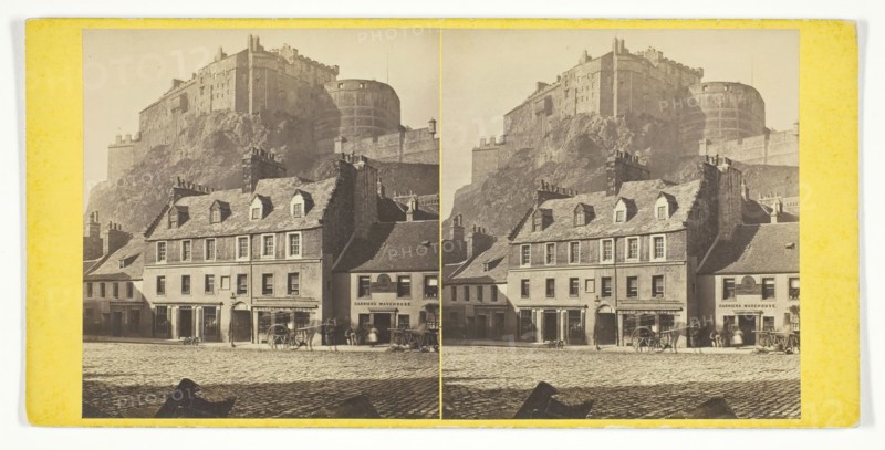 Edinburgh Castle, 1867. Creator: Archibald Burns.