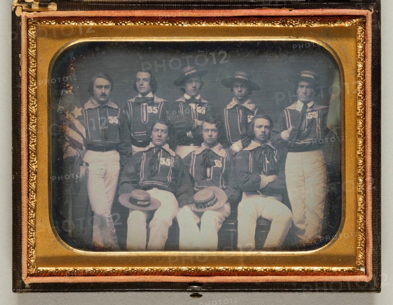 Untitled (Eight Atalanta Crewmen), July 30, 1856. Creator: Unknown.