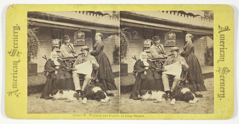 James W Wallack and Family at Long Branch, 1875/99. Creator: Unknown.