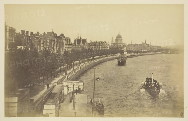 Thames Embankment, 1850-1900. Creator: Unknown.