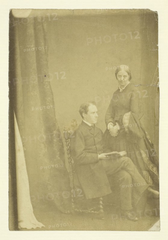 Mr. and Mrs. Craik, 1865/75. Creators: Unknown, Benjamin Mulock.