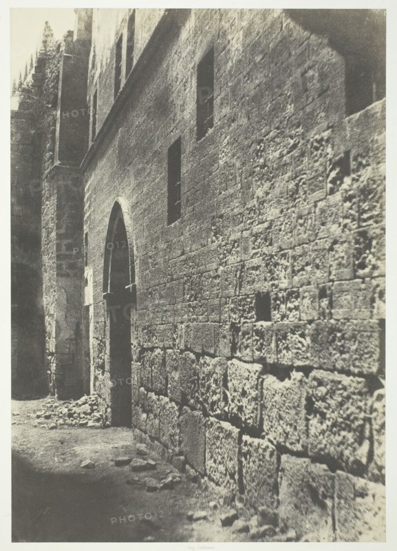 Jérusalem, Auberge d'Allemagne, 1854. Creator: Auguste Salzmann.