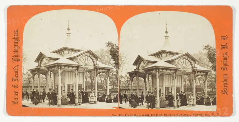 Pavilion and United States Springs, Saratoga, N.Y., 1875/99. Creator: Baker & Record.