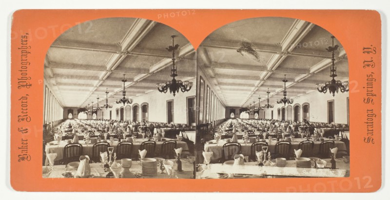 Untitled [hotel dining room], late 19th century.  Creator: Baker & Record.