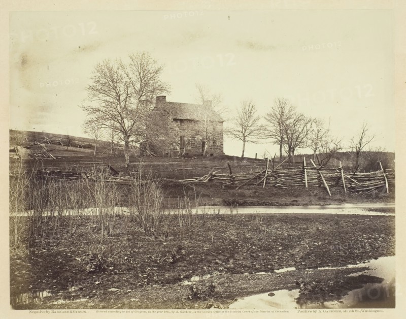Mathew's House, Battle-field of Bull Run, March 1862. Creators: Barnard & Gibson, George N. Barnard, James F. Gibson.