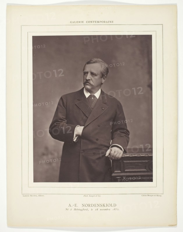 A. E. Nordenskiold (Swedish geologist and mineralogist, born Finland, 1832-1901), c. 1880. Creators: Benque, Benque and Klary.