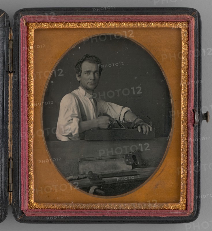 Untitled (Portrait of a Carpenter), 1857. Creator: Unknown.