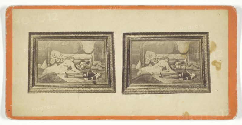 Untitled [dramatic scene], late 19th century.  Creator: C. H. Wareham.
