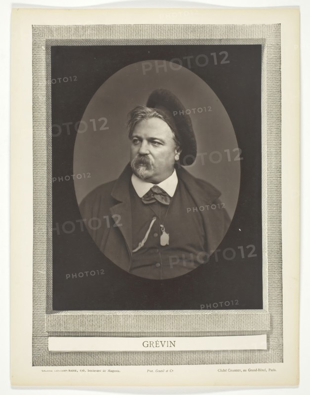 Alfred Grévin (French caricaturist and costume designer, 1827-1892), 1875/77. Creator: Chambey.