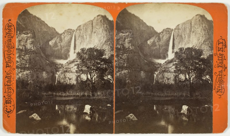 Untitled [waterfall], 1863/1903.  Creator: Charles Bierstadt.