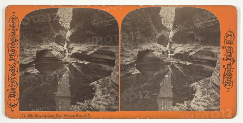Elfin Gorge and Fairy Pool, Watkins Glen, N.Y., 1863/1903. Creator: Charles Bierstadt.