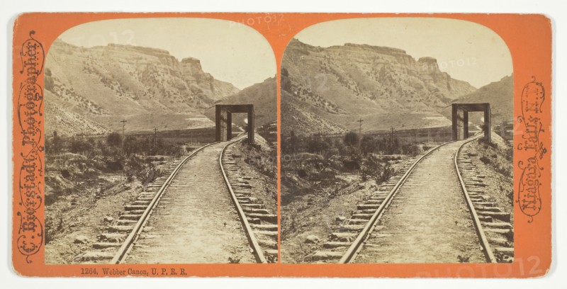 Webber Canon, U.P.R.R., 1863/1903. Creator: Charles Bierstadt.