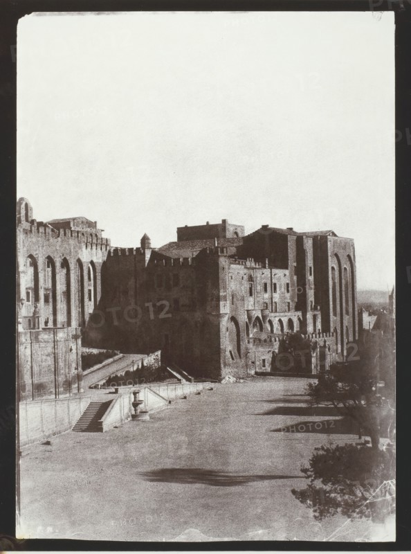 The Pope's Palace, Avignon, c. 1851, printed 1970. Creator: Charles Nègre.