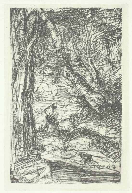 Le bucheron, possibly 1857, printed 1982. Creator: Charles Nègre.