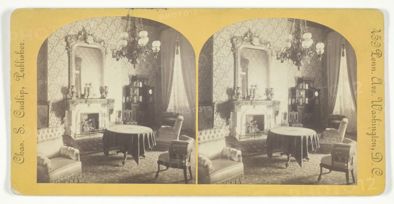 Green Room, White House, late 19th century. Creator: Charles. S. Cudlip.