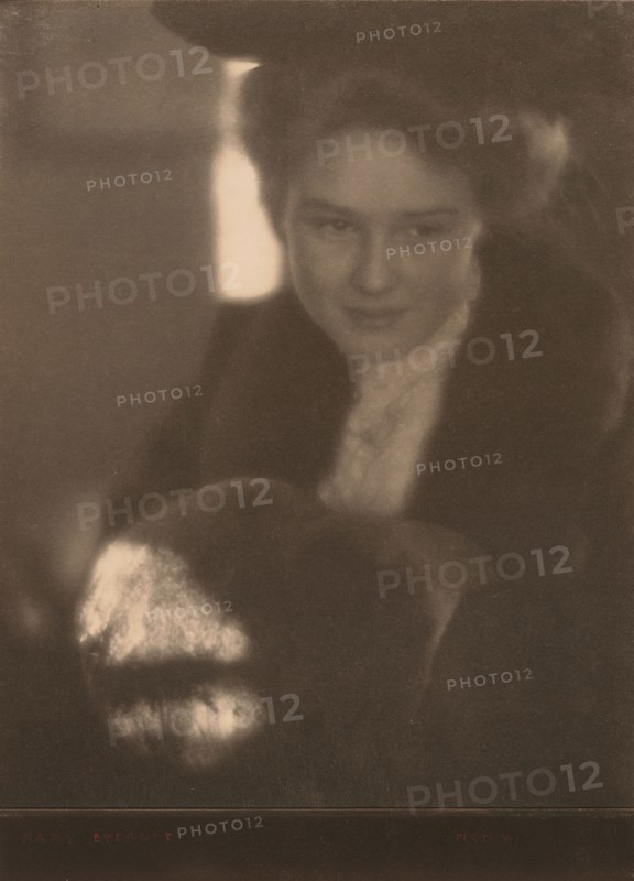 Girl with Muff, 1906. Creator: Clarence H White.