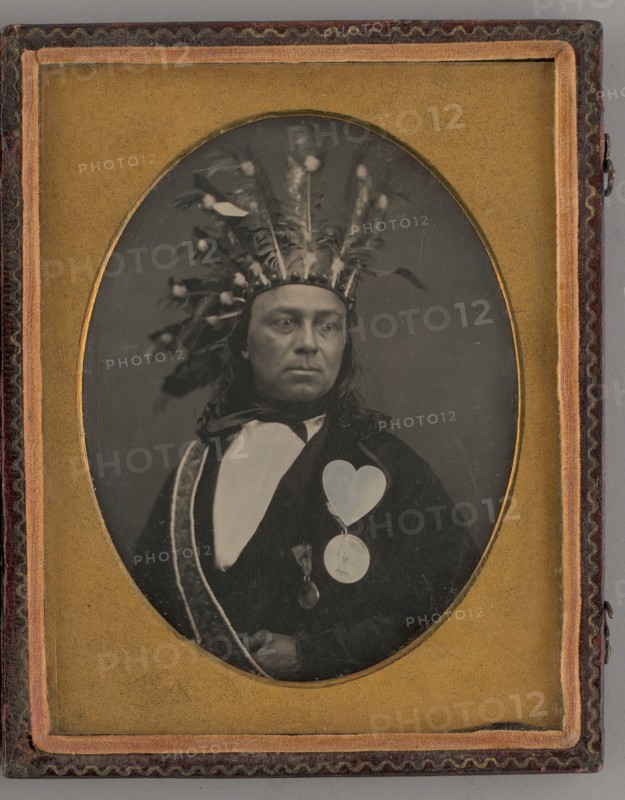 Untitled (Indian Chief Maungwudaus, Upper Canada), 1855. Creator: Donald McDonnell.