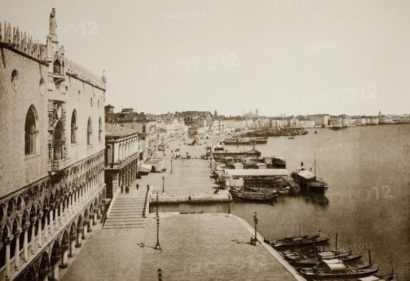Untitled (89), c. 1890. [Doge's Palace and Grand Canal, Venice].  Creator: Unknown.