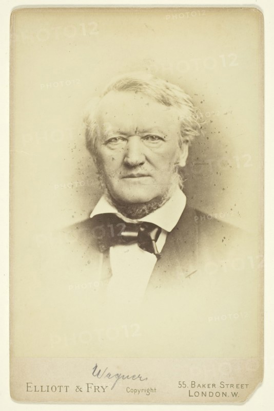 Portrait of Wagner, 1877. Creator: Elliott & Fry.